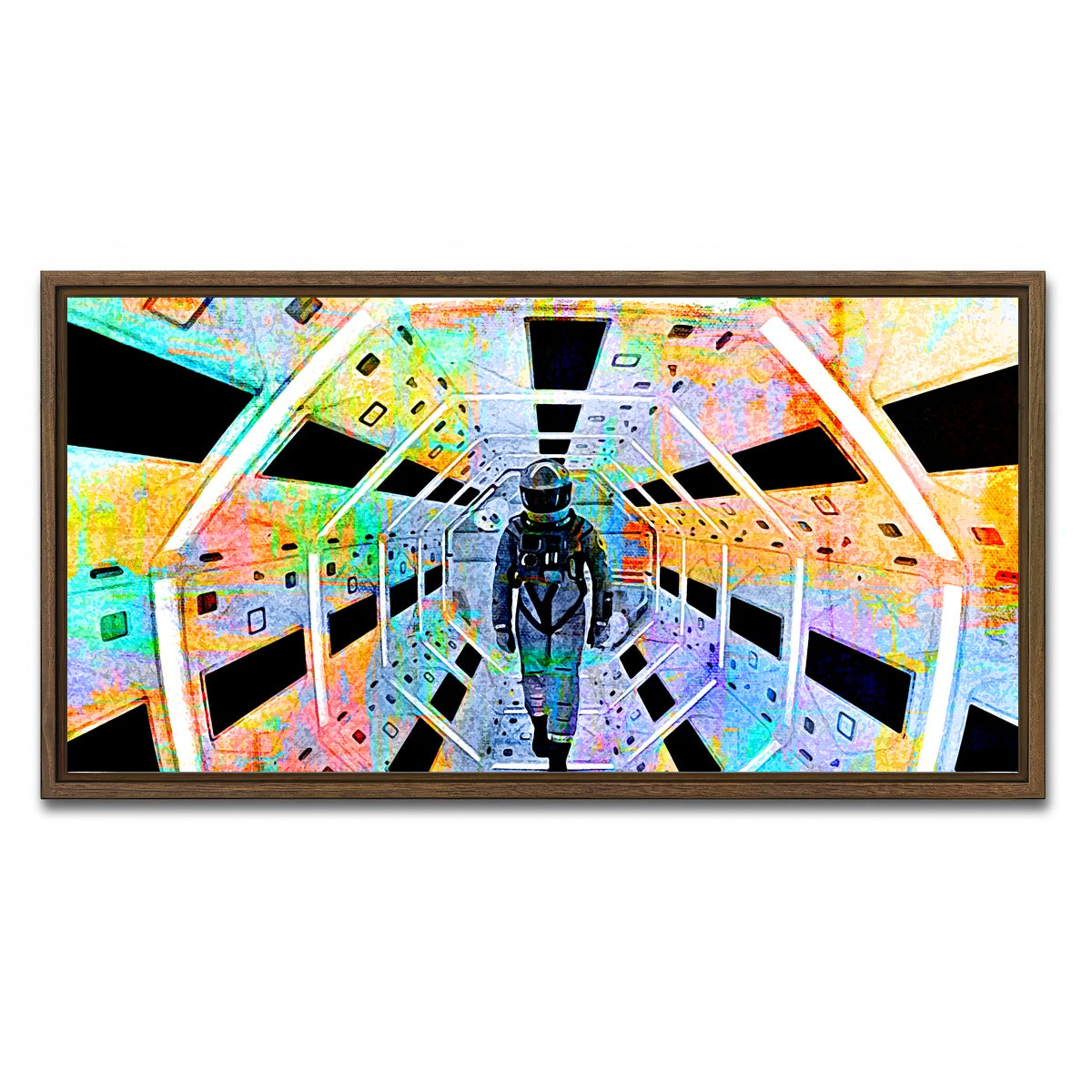 AUTO-MOCKUP WHITE | Space Odyssey | 1 Piece | Walnut Framed Canvas | group=2x1