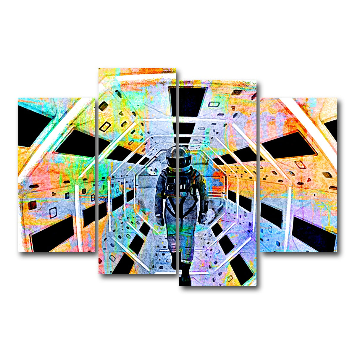 AUTO-MOCKUP WHITE | Space Odyssey | 4 Piece | Gallery Wrap Canvas | group=4_short