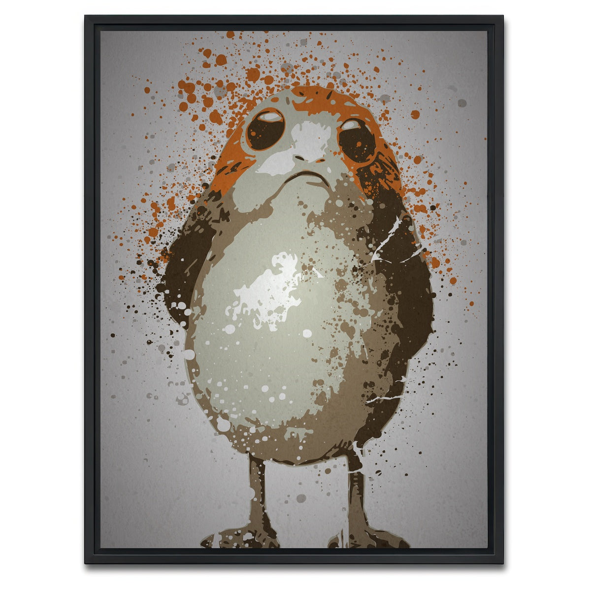 AUTO-MOCKUP WHITE | Space Penguin | 1 Piece | Black Framed Canvas | group=3x4