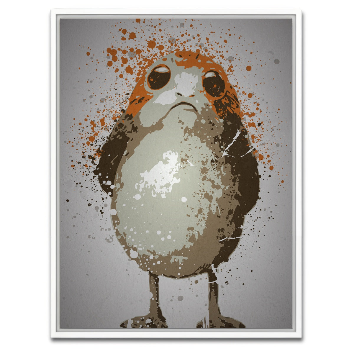 AUTO-MOCKUP WHITE | Space Penguin | 1 Piece | White Framed Canvas | group=3x4