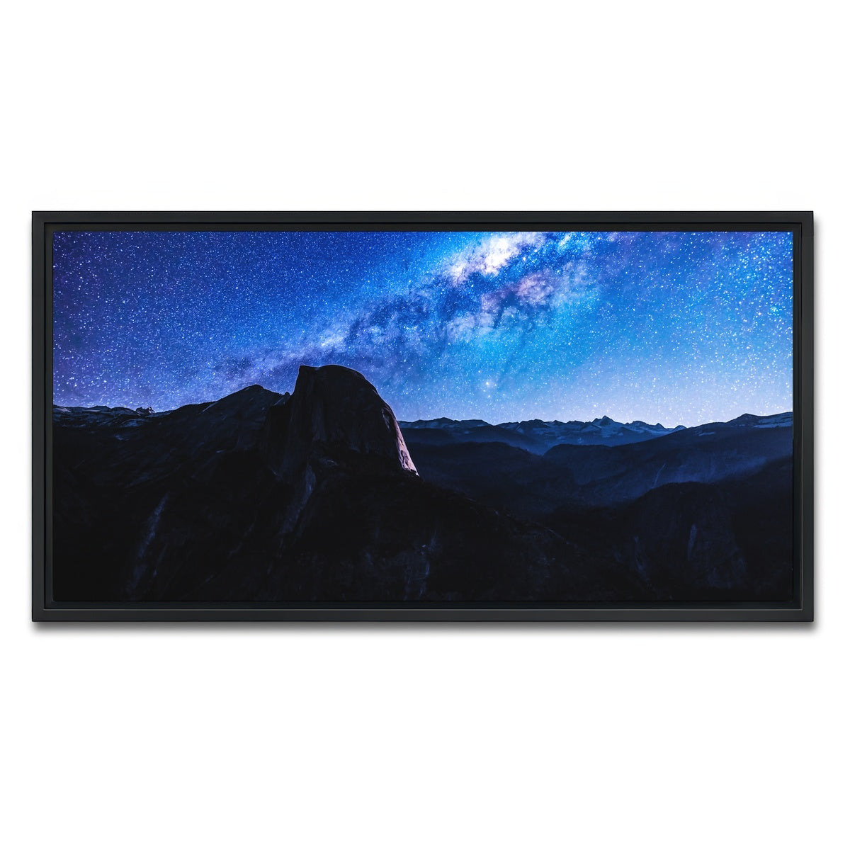 AUTO-MOCKUP WHITE | Space and Half Dome | 1 Piece | Black Framed Canvas | group=2x1