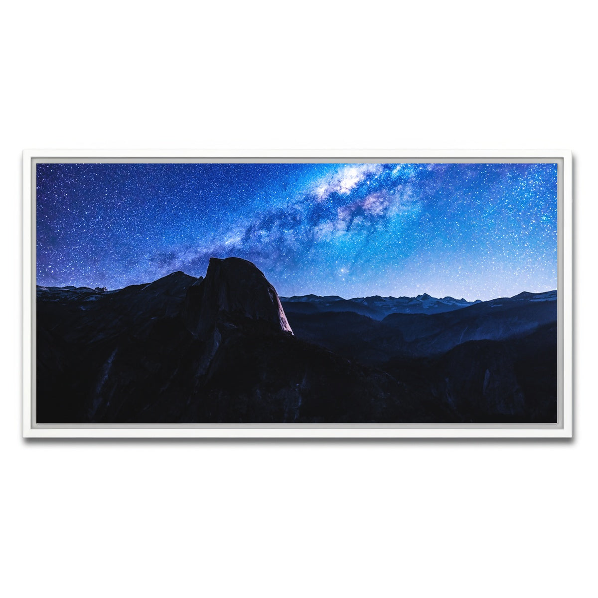 AUTO-MOCKUP WHITE | Space and Half Dome | 1 Piece | White Framed Canvas | group=2x1