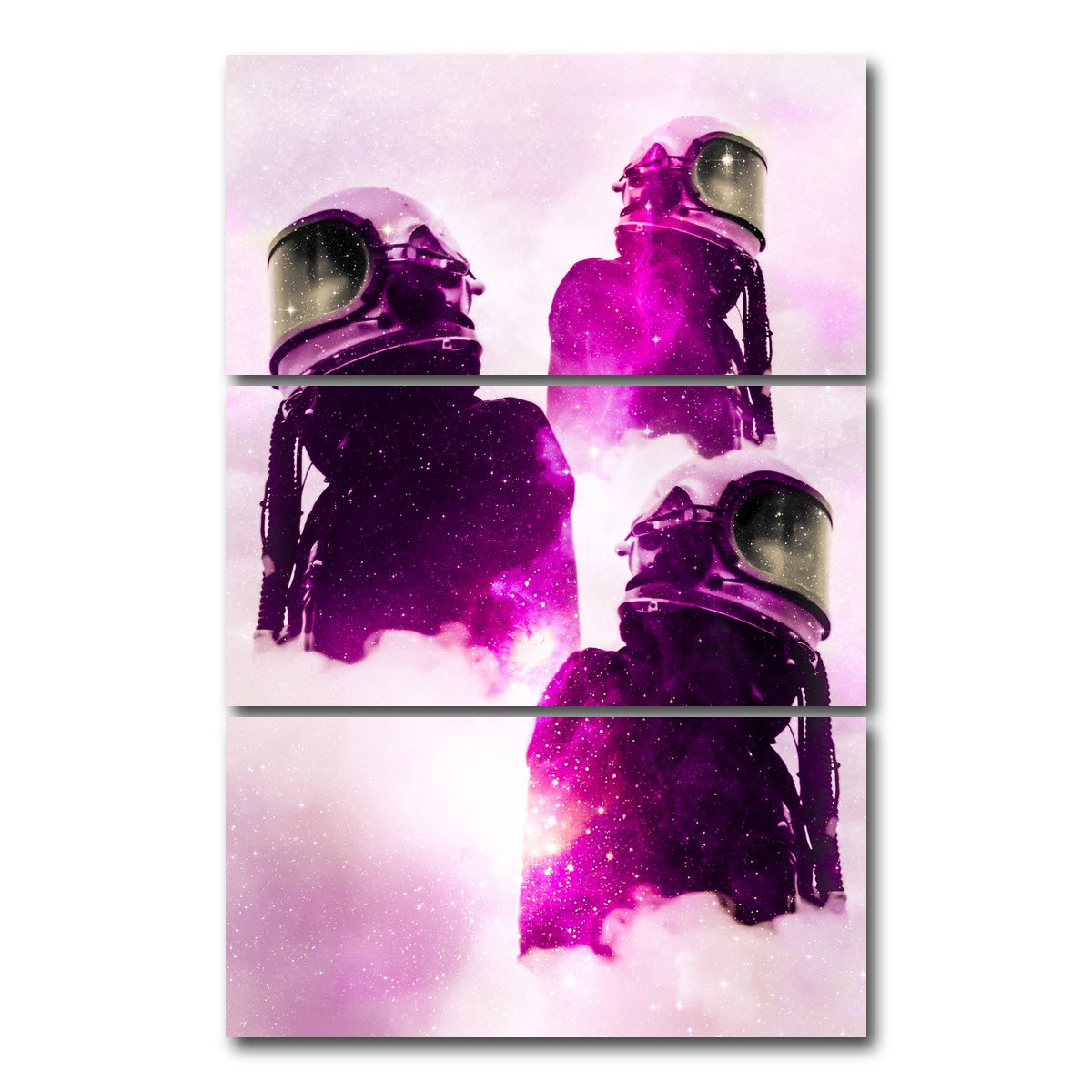 AUTO-MOCKUP WHITE | Space explorers | 3 Piece | Gallery Wrap Canvas | group=12x24_stacked