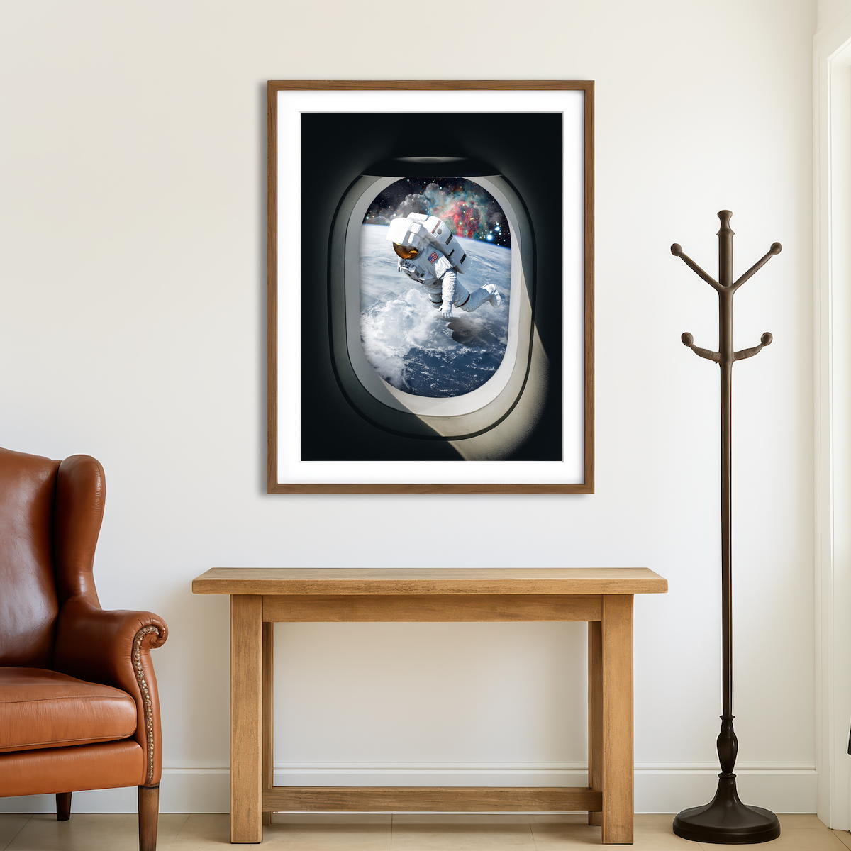 AUTO-MOCKUP ROOM | Space Landing Wall Art