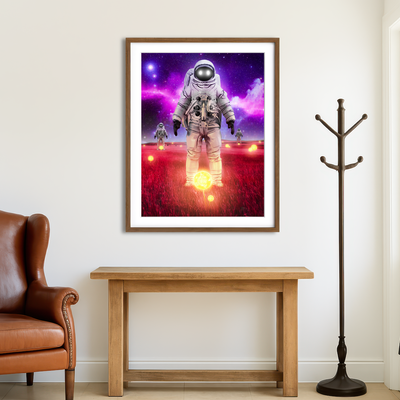 AUTO-MOCKUP ROOM | Space Sunflowers Wall Art