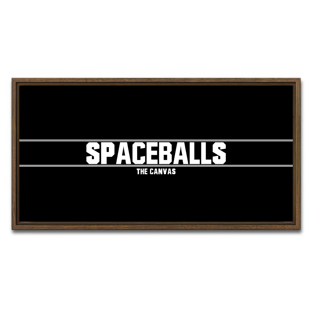 AUTO-MOCKUP WHITE | Spaceballs The | 1 Piece | Walnut Framed Canvas | group=2x1