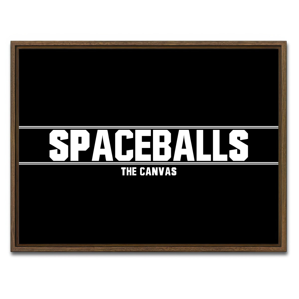 AUTO-MOCKUP WHITE | Spaceballs The | 1 Piece | Walnut Framed Canvas | group=4x3