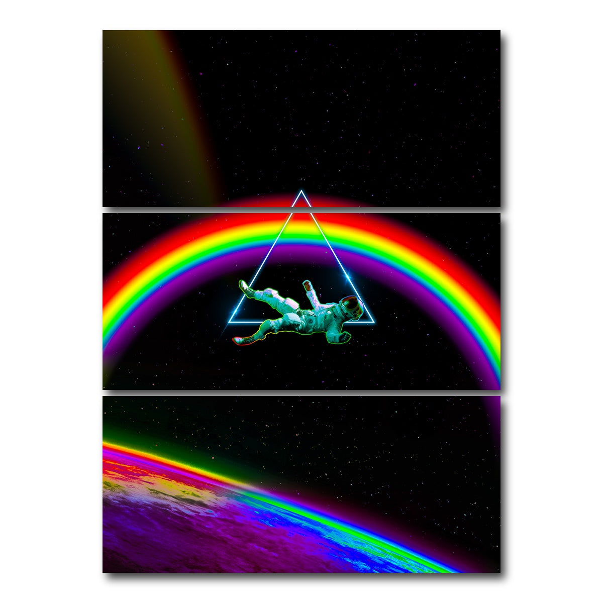 AUTO-MOCKUP WHITE | Spacefall | 3 Piece | Gallery Wrap Canvas | group=8x18_stacked