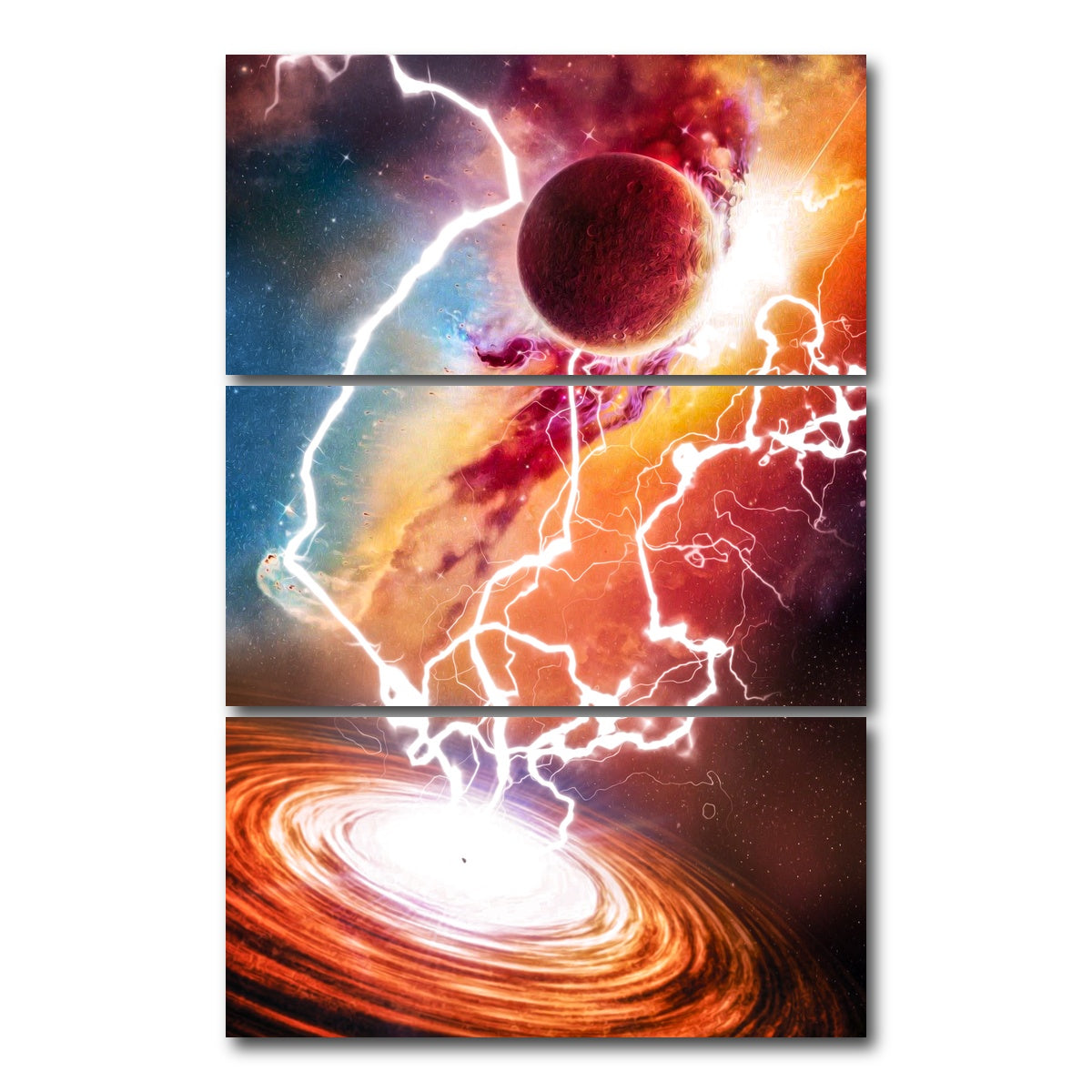 AUTO-MOCKUP WHITE | Spacescape 13 | 3 Piece | Gallery Wrap Canvas | group=12x24_stacked