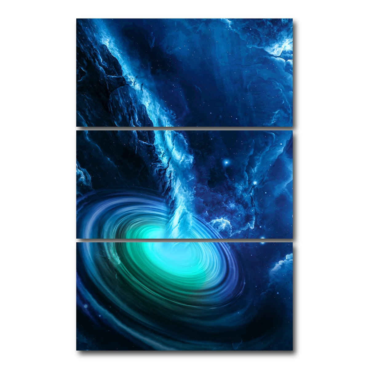 AUTO-MOCKUP WHITE | Spacescape 17 | 3 Piece | Gallery Wrap Canvas | group=12x24_stacked