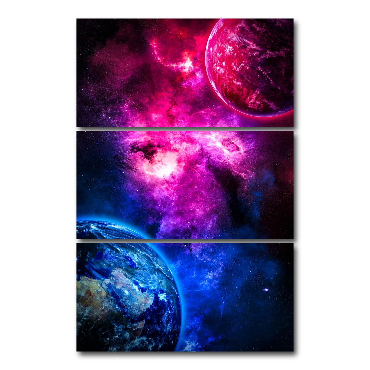 AUTO-MOCKUP WHITE | Spacescape 19 | 3 Piece | Gallery Wrap Canvas | group=12x24_stacked
