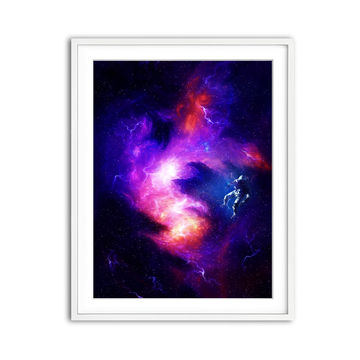 Framed Print 3x4 White