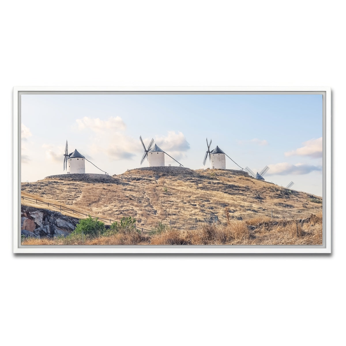 AUTO-MOCKUP WHITE | Spanish Landscape | 1 Piece | White Framed Canvas | group=2x1