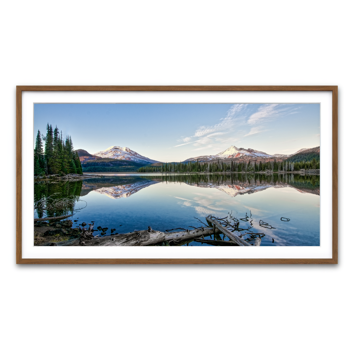 Framed Print 2x1 Walnut
