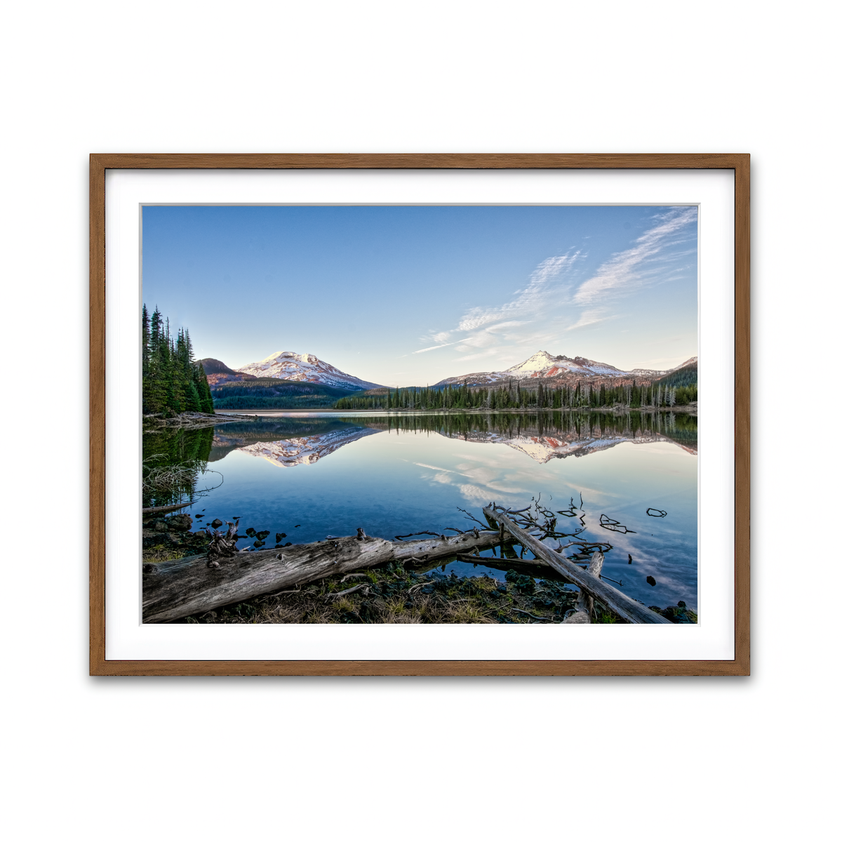 Framed Print 4x3 Walnut