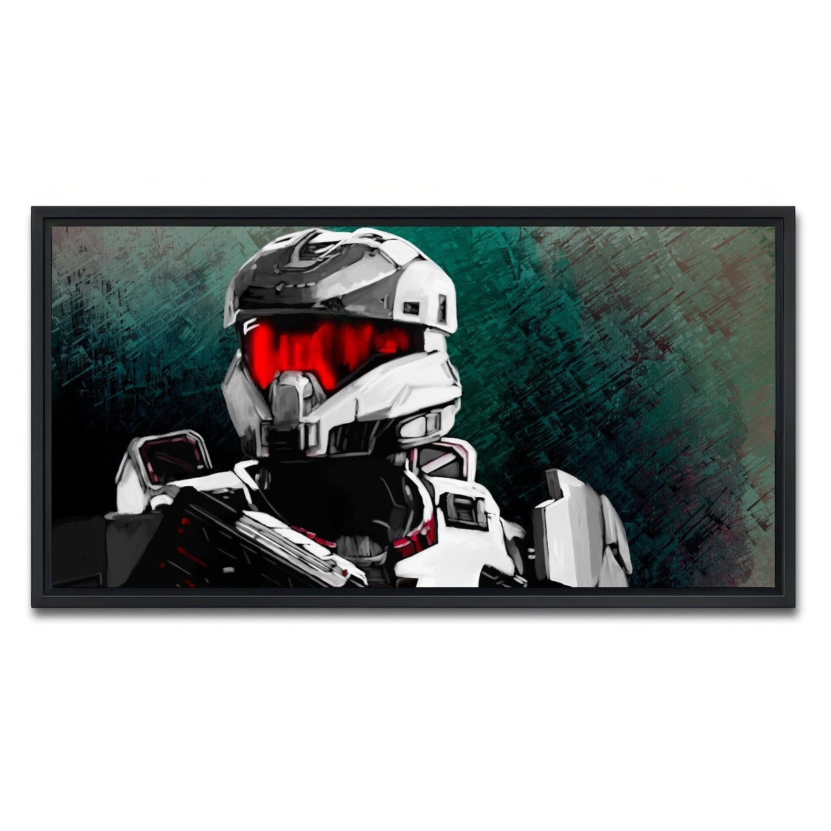 AUTO-MOCKUP WHITE | Spartan v1 | 1 Piece | Black Framed Canvas | group=2x1
