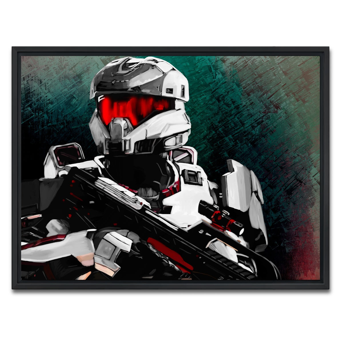 AUTO-MOCKUP WHITE | Spartan v1 | 1 Piece | Black Framed Canvas | group=4x3