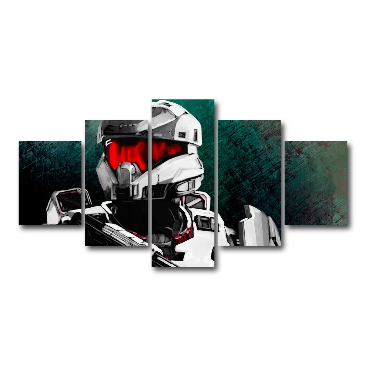 AUTO-MOCKUP WHITE | Spartan v1 | 5 Piece | Gallery Wrap Canvas | group=5_short