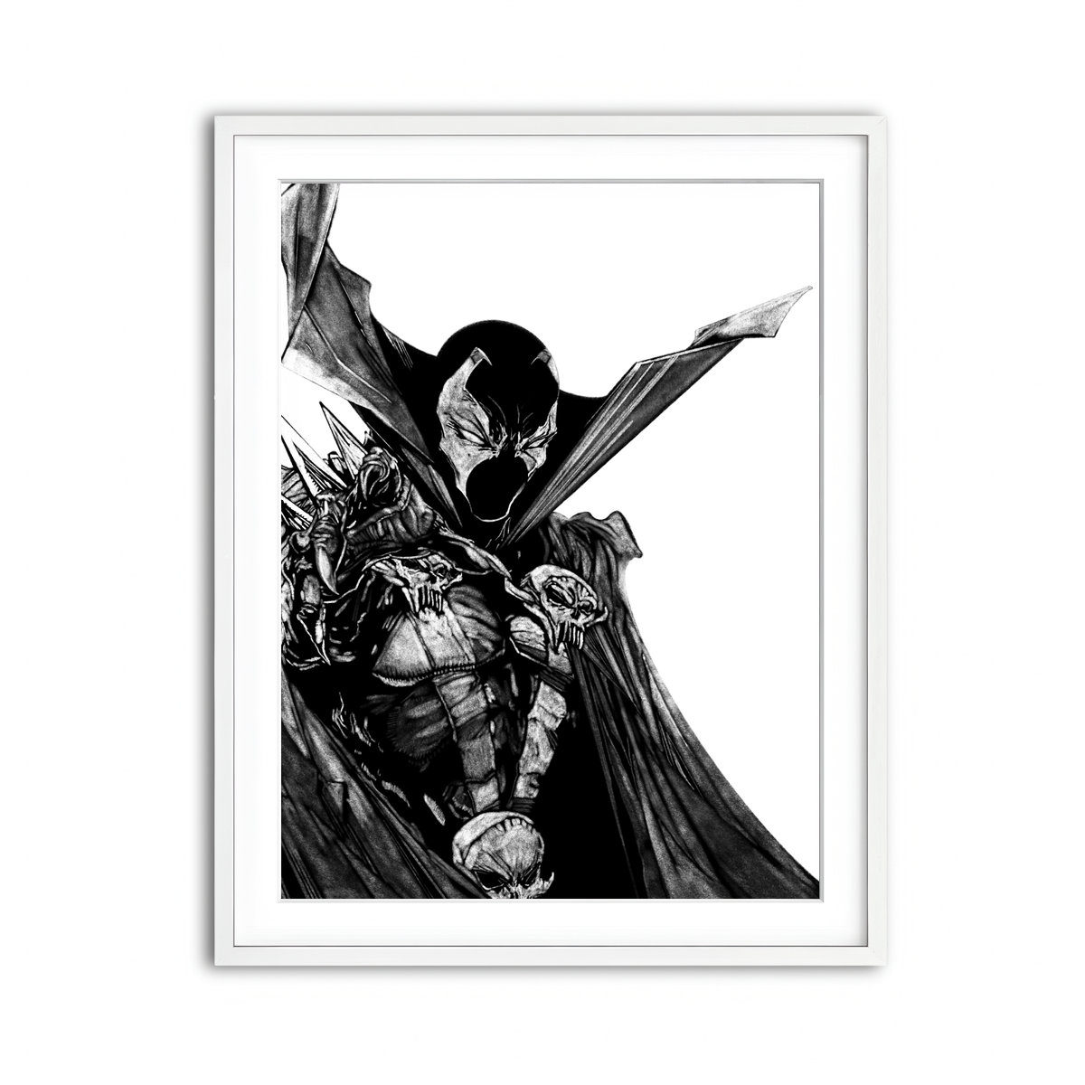 Framed Print 3x4 White