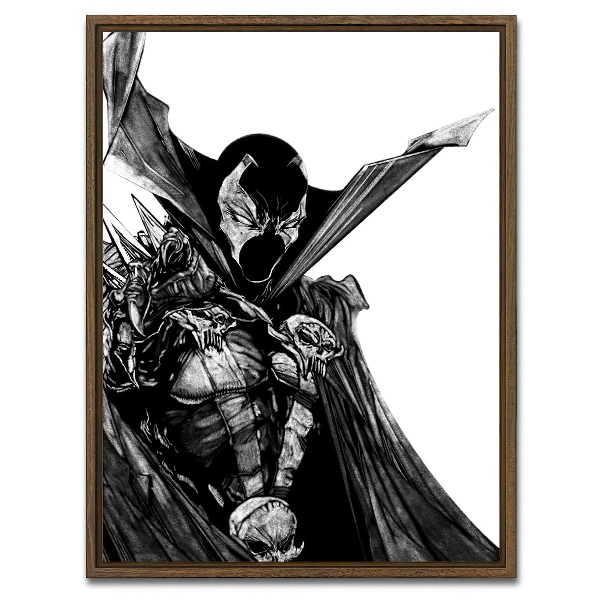 AUTO-MOCKUP WHITE | Spawn Sketch | 1 Piece | Walnut Framed Canvas | group=3x4