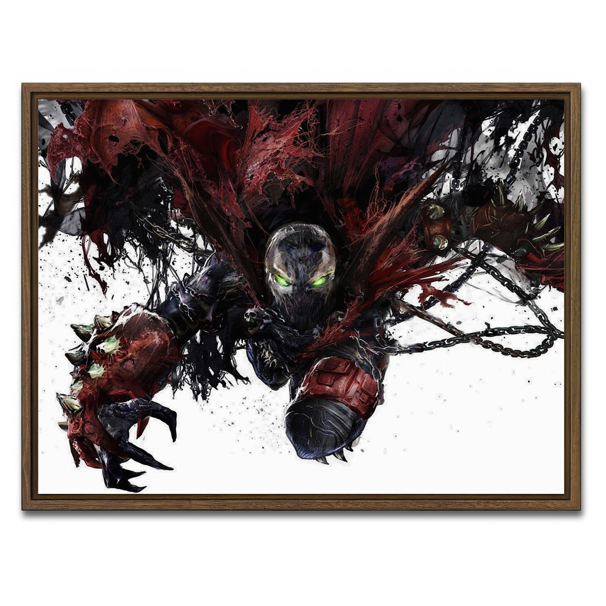 AUTO-MOCKUP WHITE | Spawn | 1 Piece | Walnut Framed Canvas | group=4x3