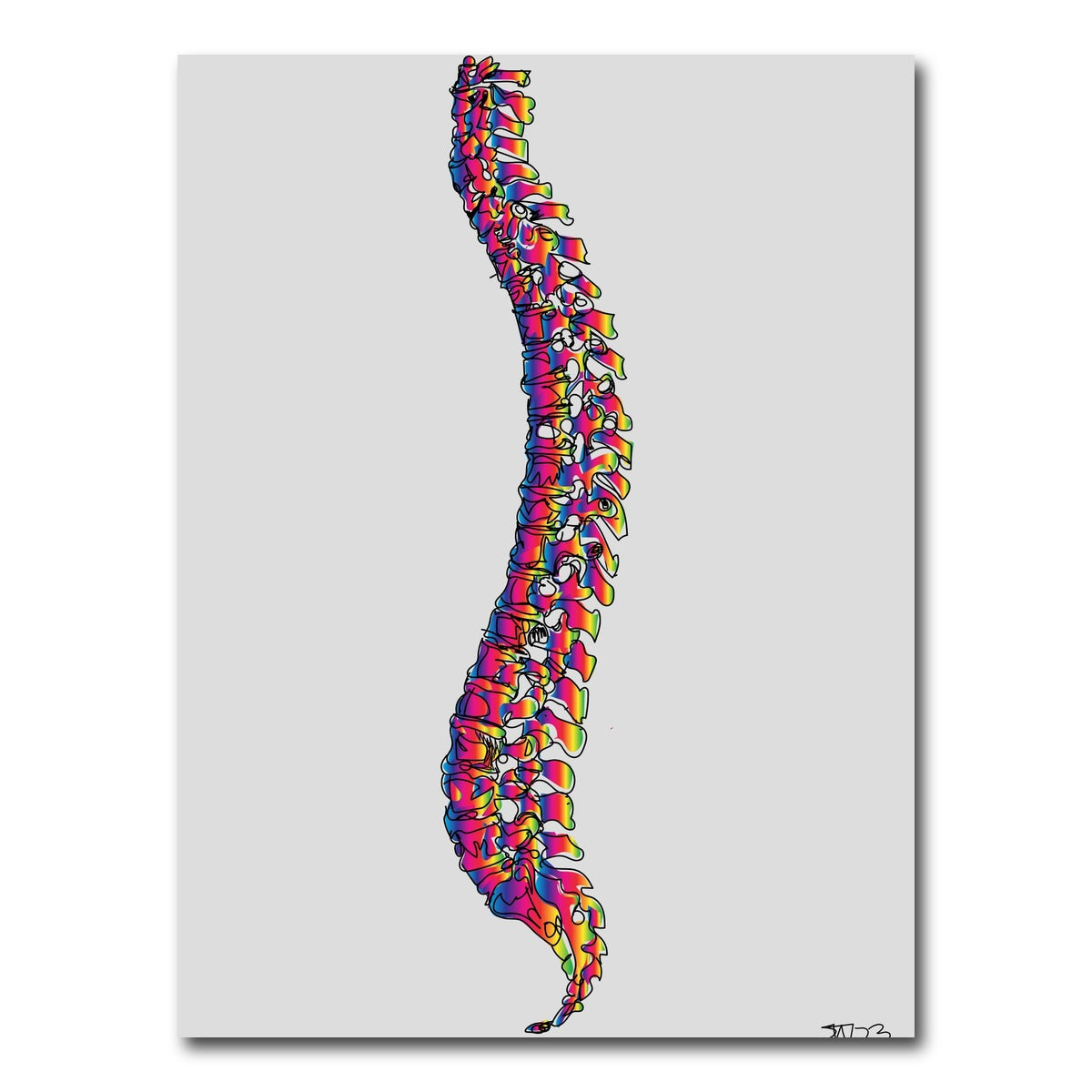 AUTO-MOCKUP WHITE | Spine Drawing | 1 Piece | Gallery Wrap Canvas | group=3x4