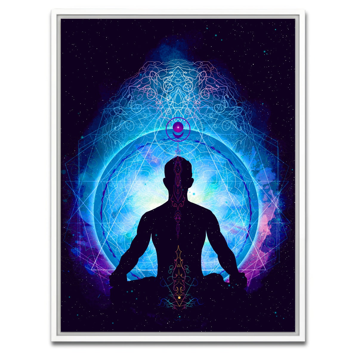 AUTO-MOCKUP WHITE | Spiritual Energy | 1 Piece | White Framed Canvas | group=3x4