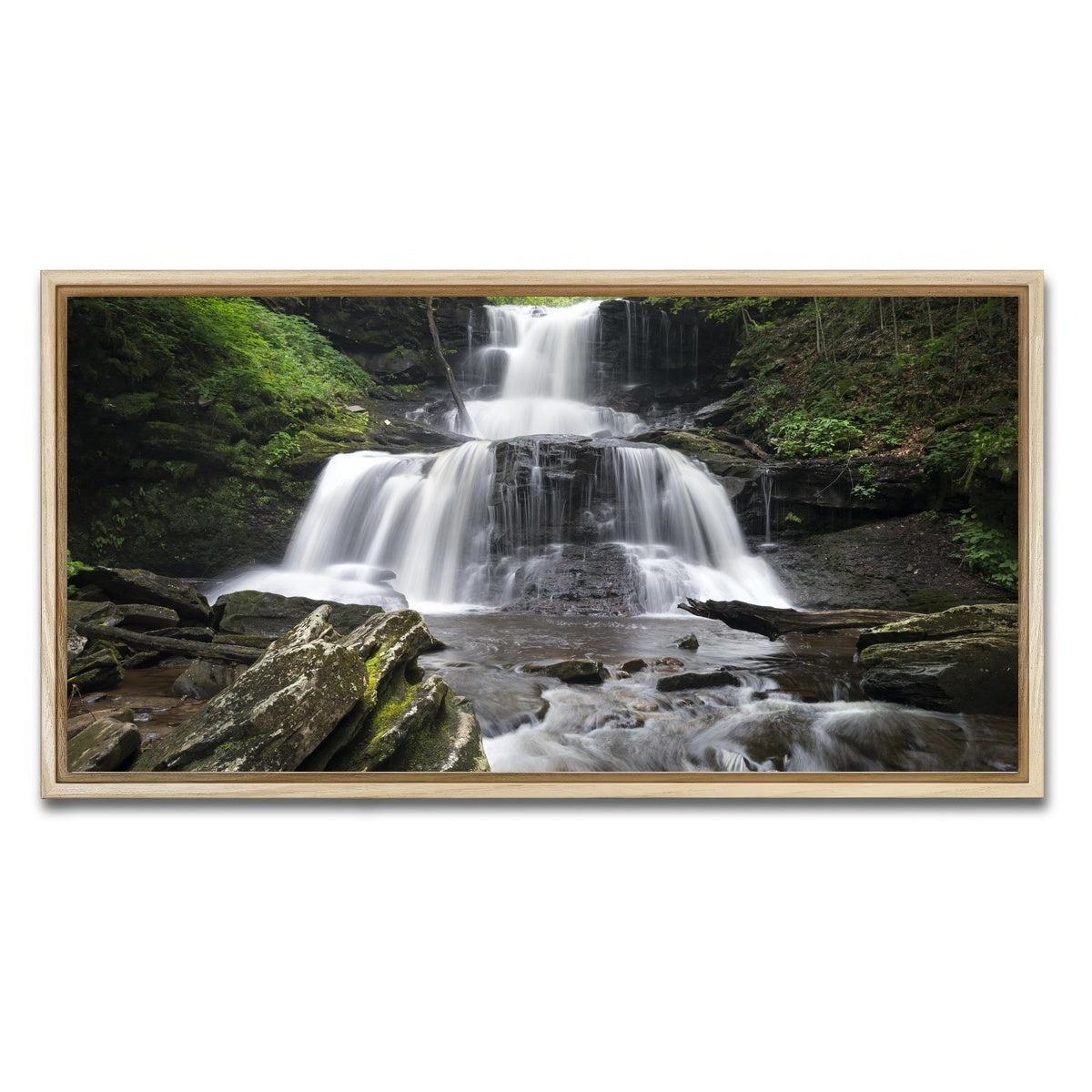 AUTO-MOCKUP WHITE | Split Decision | 1 Piece | Natural Framed Canvas | group=2x1