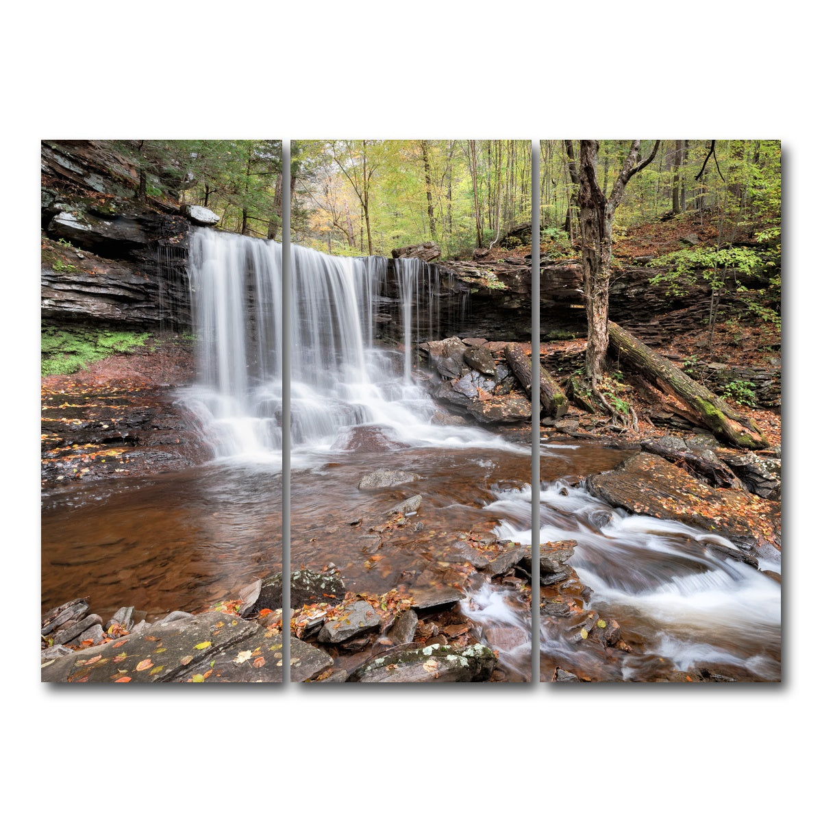 AUTO-MOCKUP WHITE | Spring Time in the Fall | 3 Piece | Gallery Wrap Canvas | group=8x18