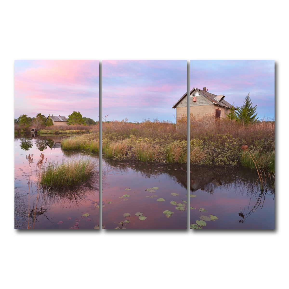 AUTO-MOCKUP WHITE | Spring in the Bogs | 3 Piece | Gallery Wrap Canvas | group=12x24