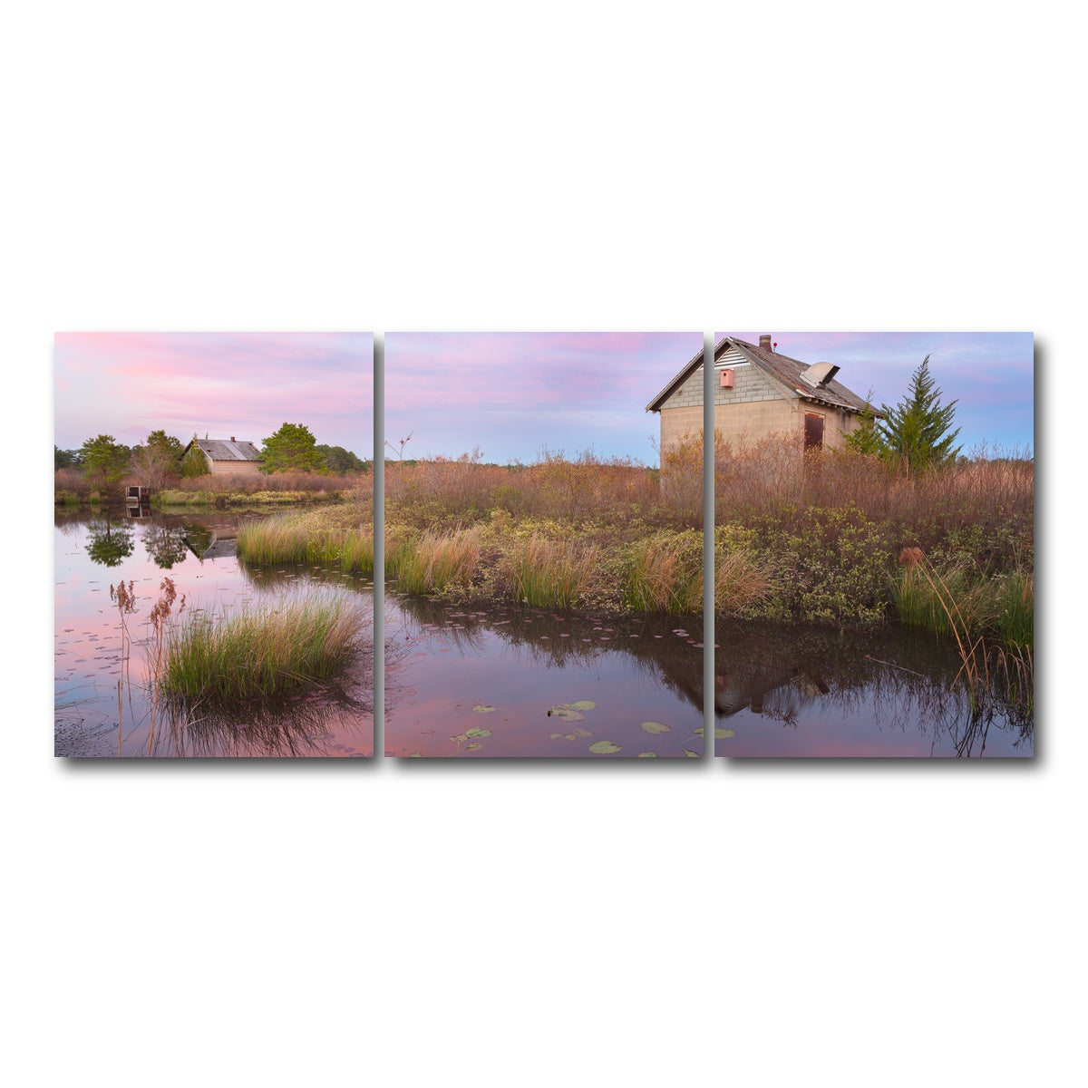 AUTO-MOCKUP WHITE | Spring in the Bogs | 3 Piece | Gallery Wrap Canvas | group=18x24