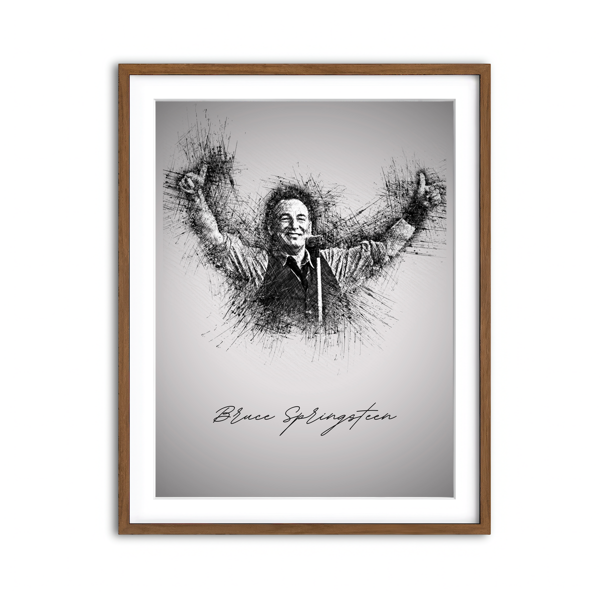 Framed Print 3x4 Walnut