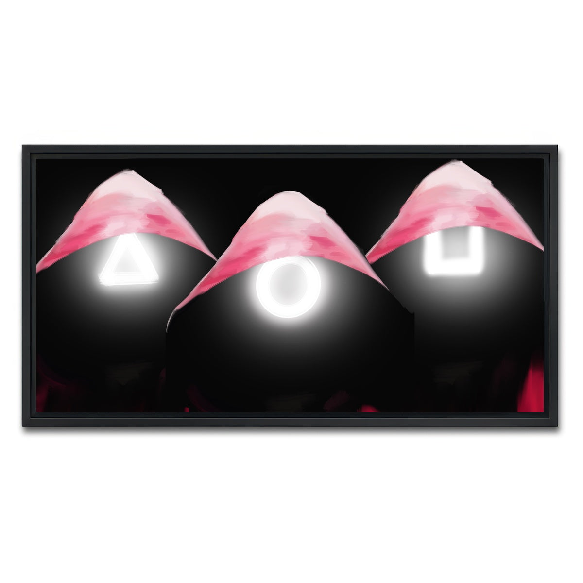 AUTO-MOCKUP WHITE | Squid Game Enforcers | 1 Piece | Black Framed Canvas | group=2x1