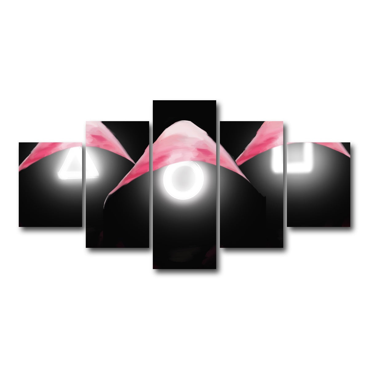 AUTO-MOCKUP WHITE | Squid Game Enforcers | 5 Piece | Gallery Wrap Canvas | group=5_short