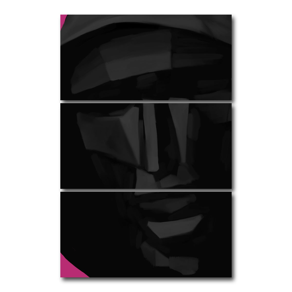 AUTO-MOCKUP WHITE | Squid Game Frontman | 3 Piece | Gallery Wrap Canvas | group=12x24_stacked