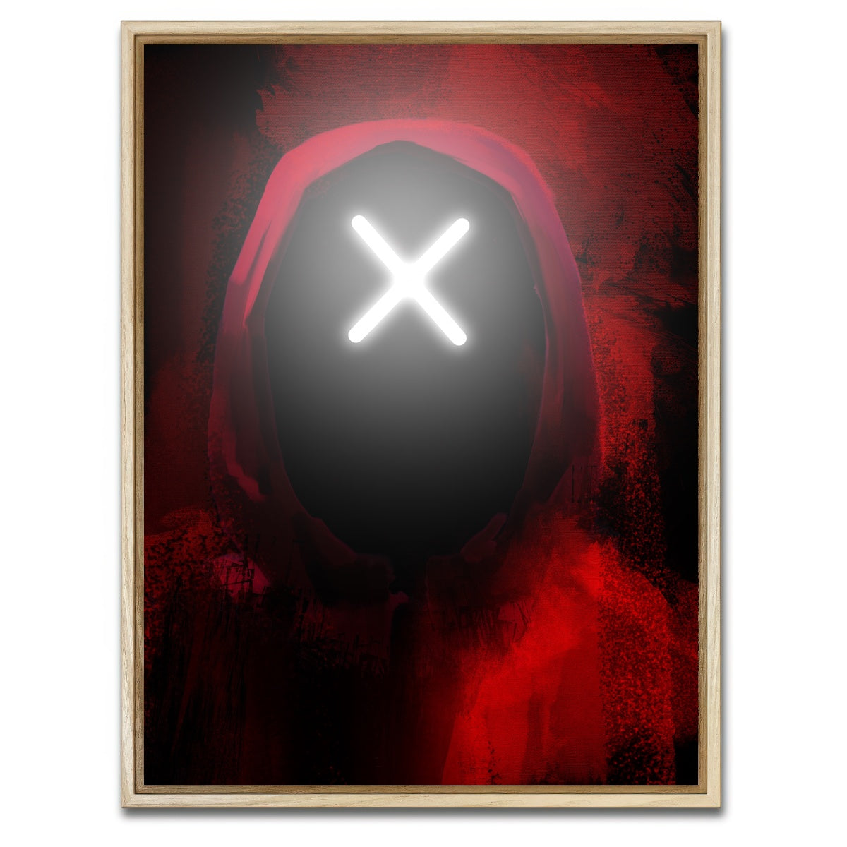 AUTO-MOCKUP WHITE | Squid Game X | 1 Piece | Natural Framed Canvas | group=3x4