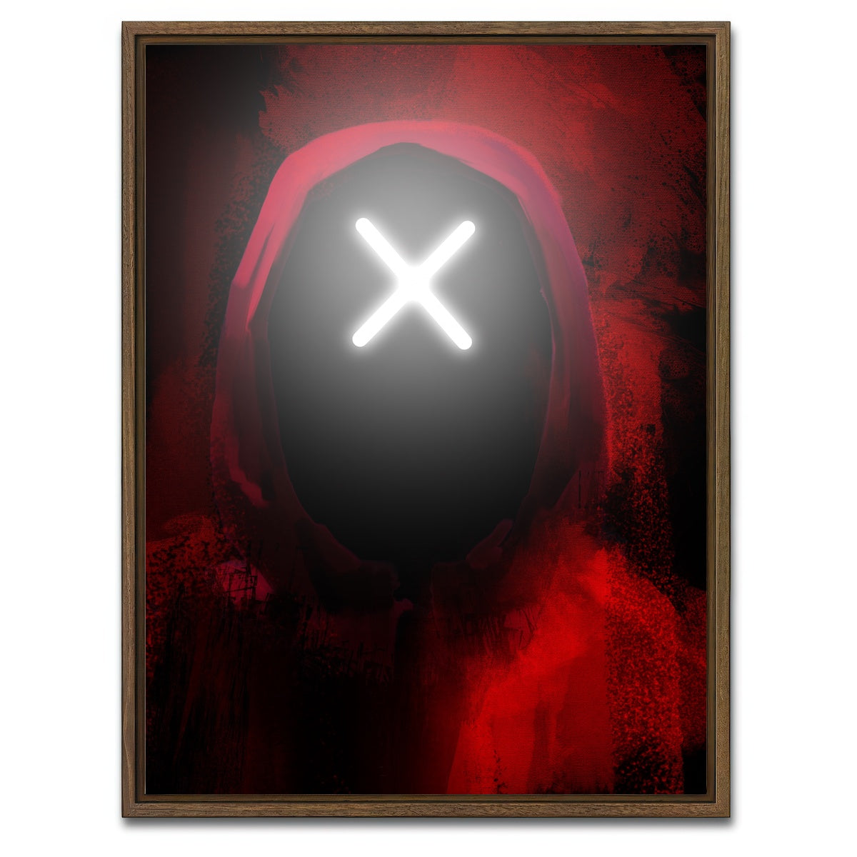 AUTO-MOCKUP WHITE | Squid Game X | 1 Piece | Walnut Framed Canvas | group=3x4