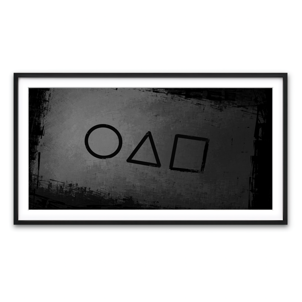 Framed Print 2x1 Black