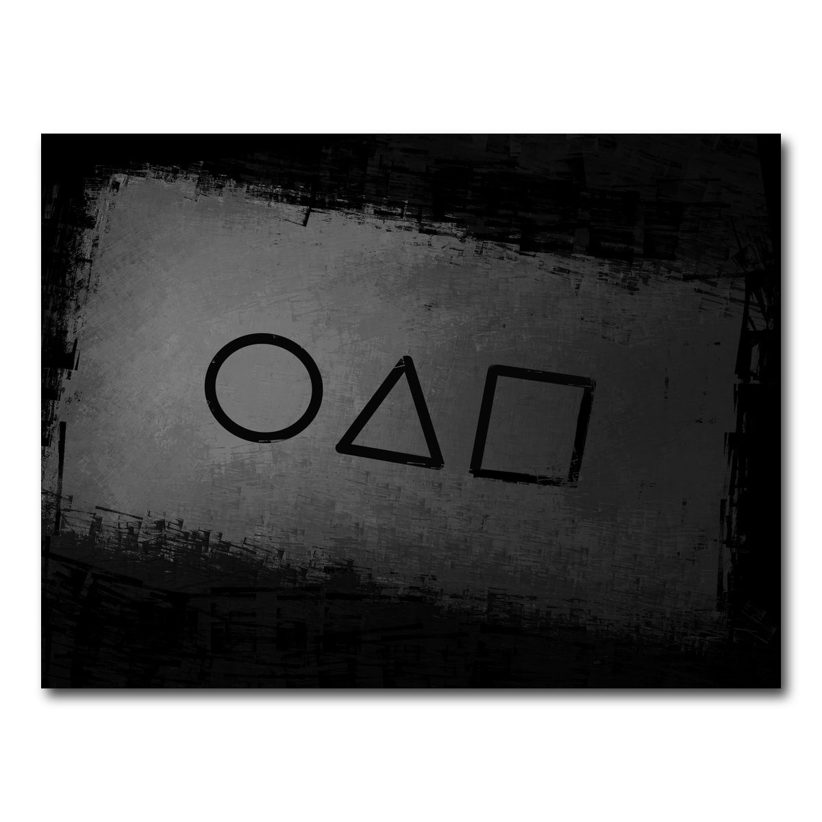 AUTO-MOCKUP WHITE | Squid Game business card | 1 Piece | Gallery Wrap Canvas | group=4x3