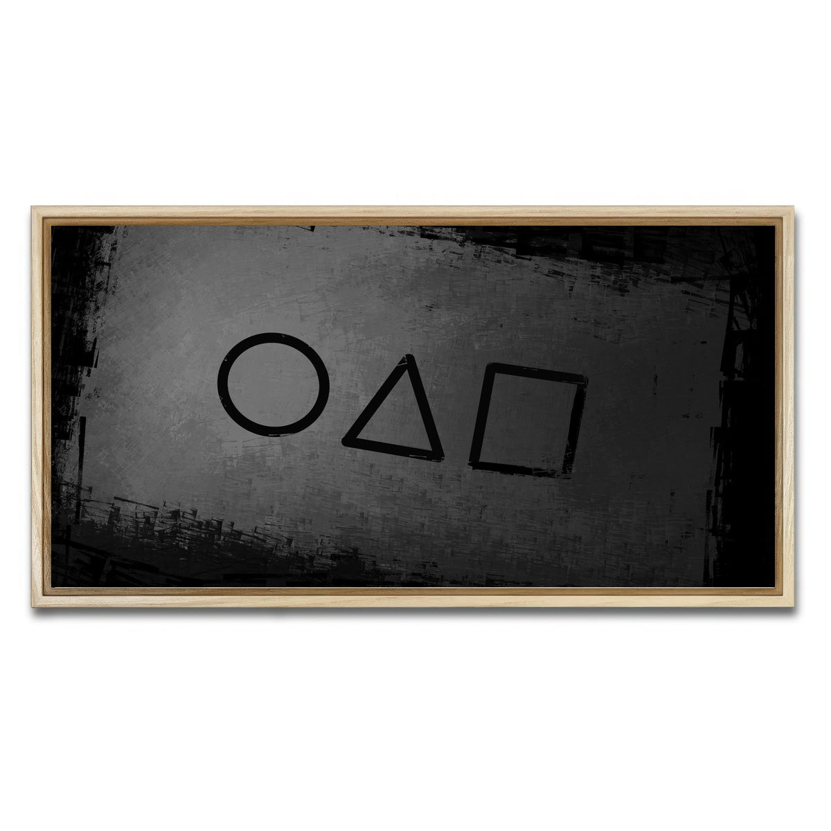 AUTO-MOCKUP WHITE | Squid Game business card | 1 Piece | Natural Framed Canvas | group=2x1