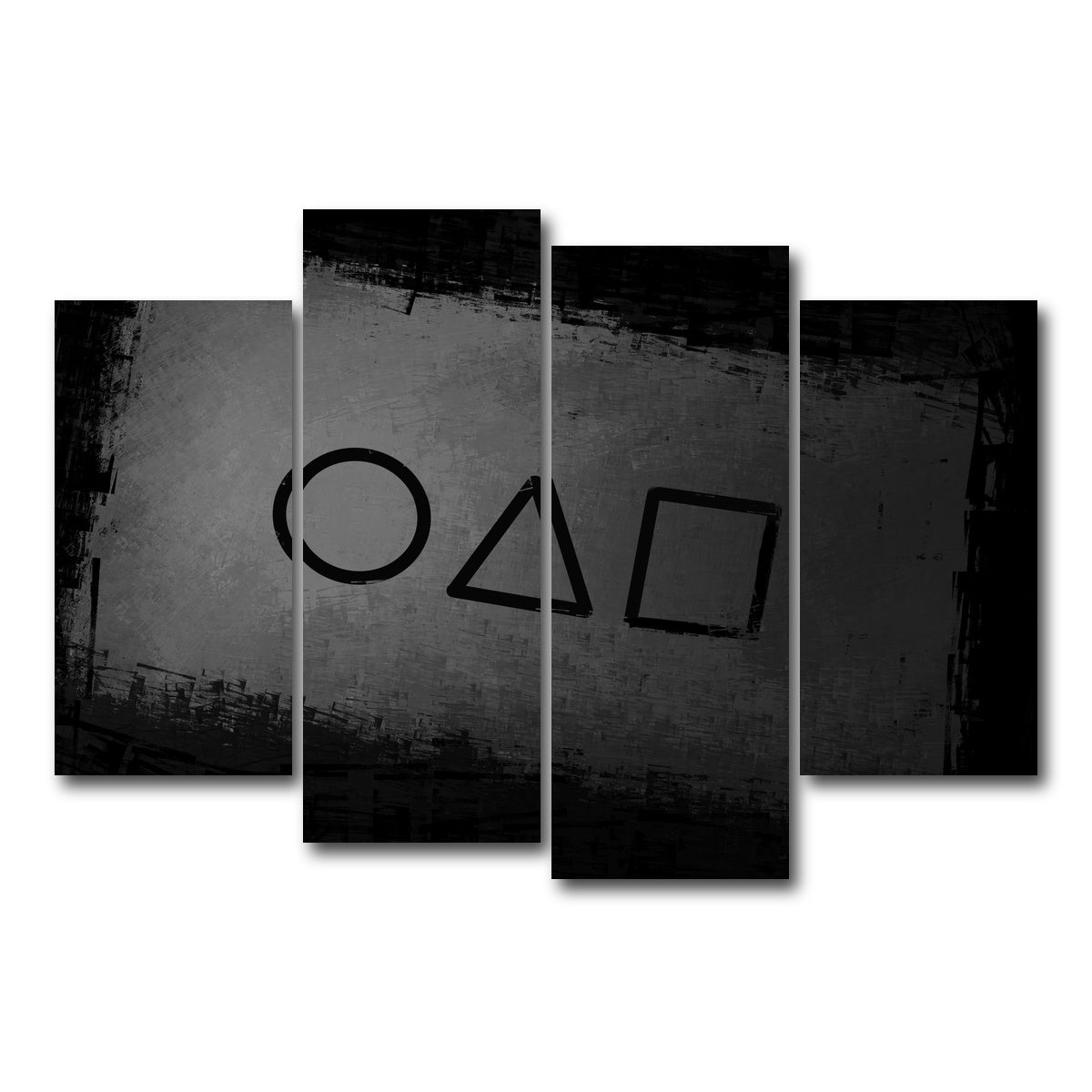 AUTO-MOCKUP WHITE | Squid Game business card | 4 Piece | Gallery Wrap Canvas | group=4_short