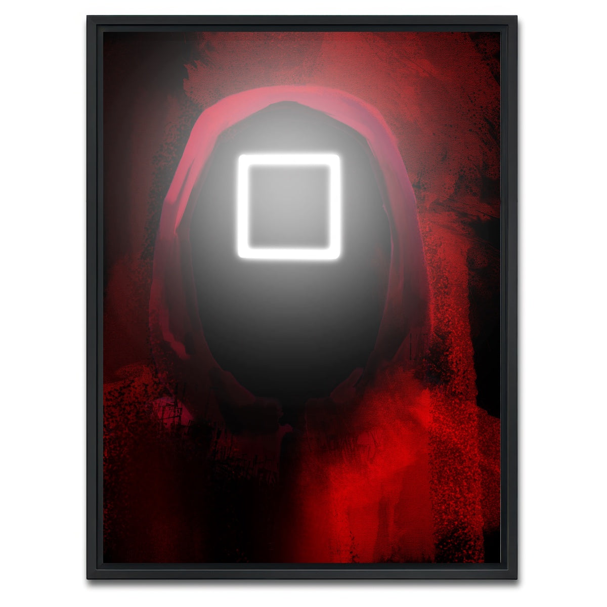AUTO-MOCKUP WHITE | Squid Game square | 1 Piece | Black Framed Canvas | group=3x4
