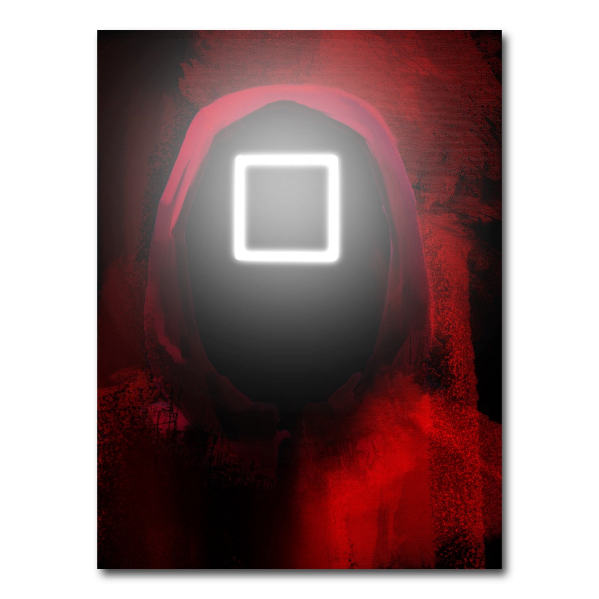 AUTO-MOCKUP WHITE | Squid Game square | 1 Piece | Gallery Wrap Canvas | group=3x4