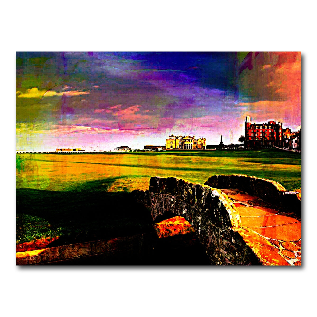 AUTO-MOCKUP WHITE | St. Andrews Old Course | 1 Piece | Gallery Wrap Canvas | group=4x3
