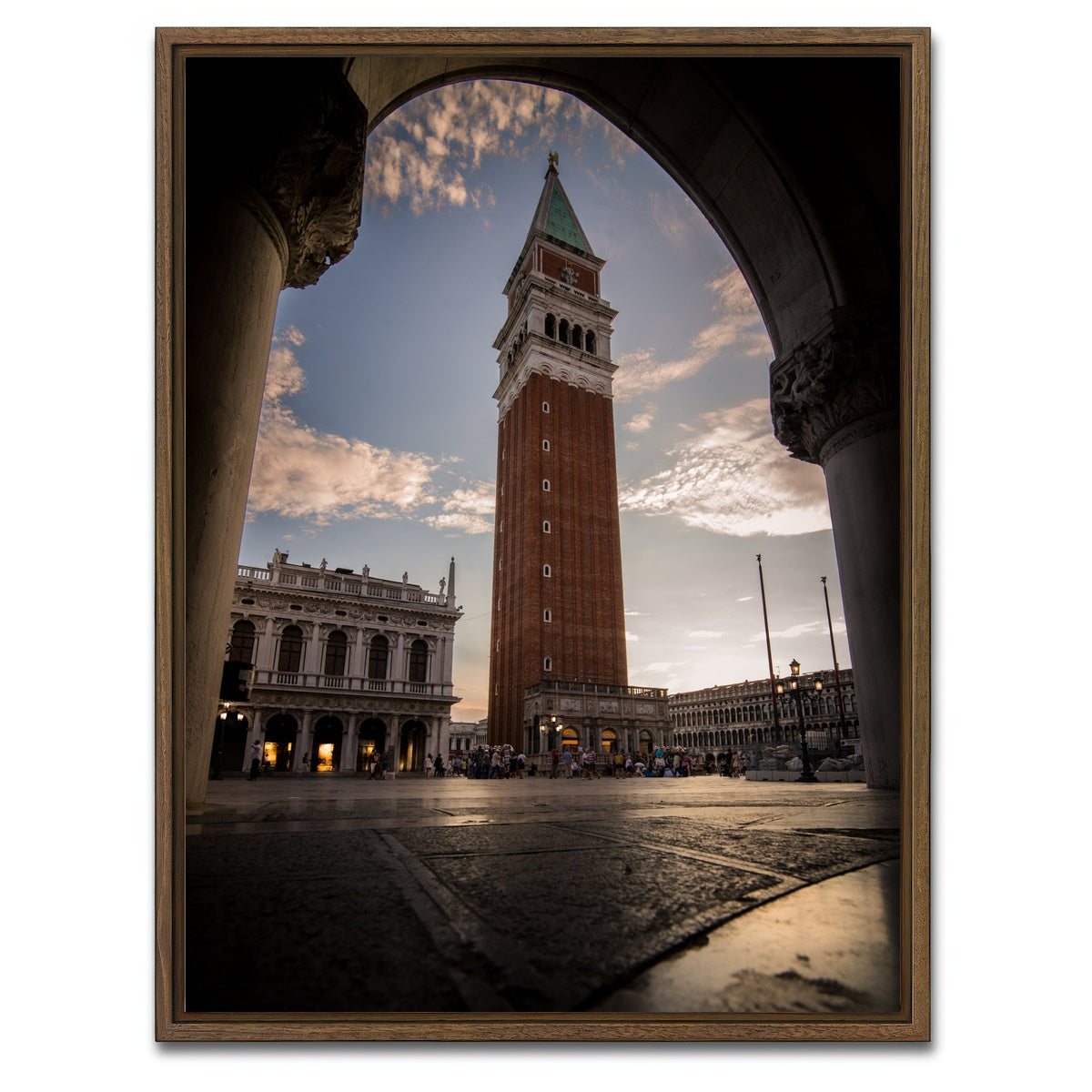 AUTO-MOCKUP WHITE | St. Mark's Square | 1 Piece | Walnut Framed Canvas | group=3x4