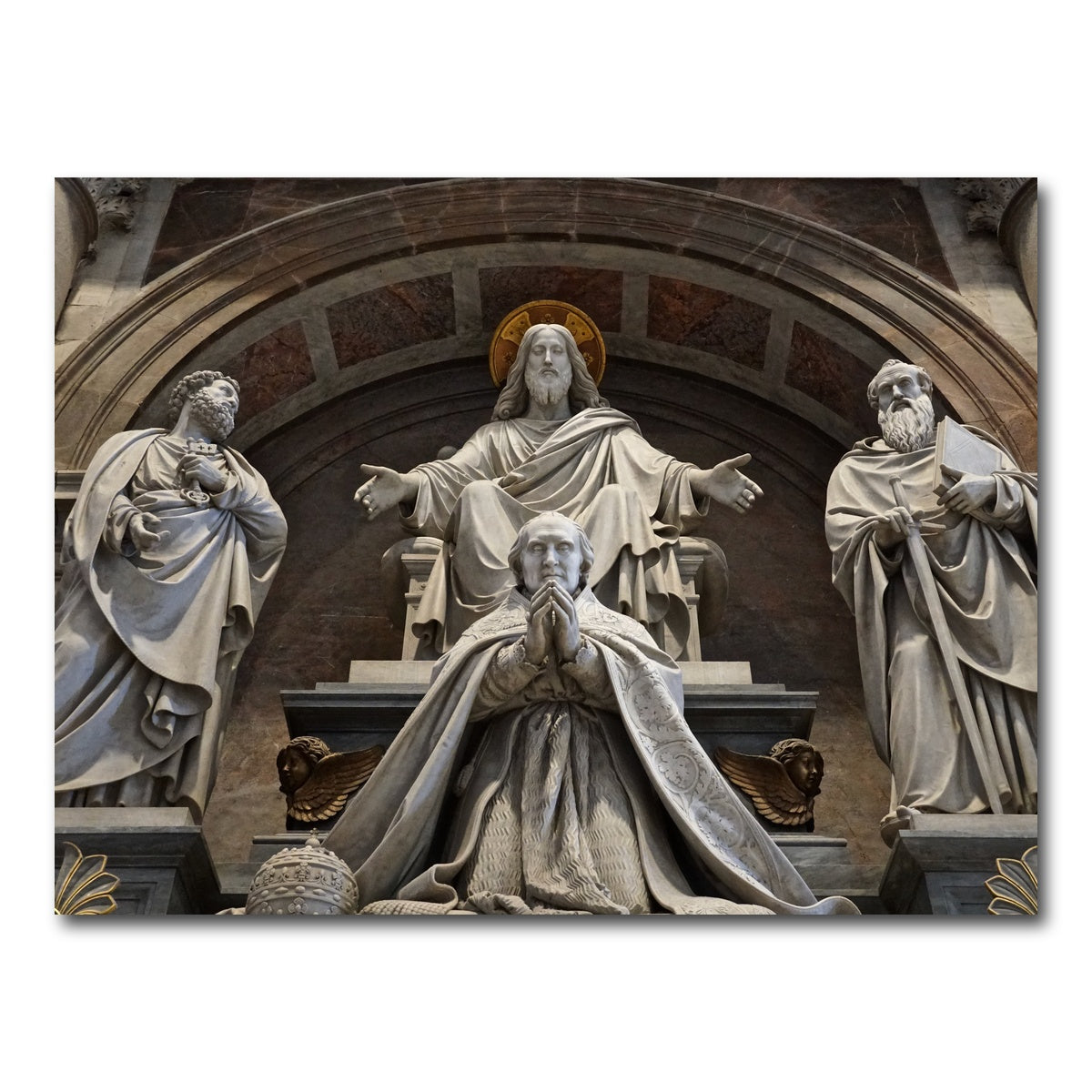 AUTO-MOCKUP WHITE | St. Peter's Basilica Vatican City | 1 Piece | Gallery Wrap Canvas | group=4x3