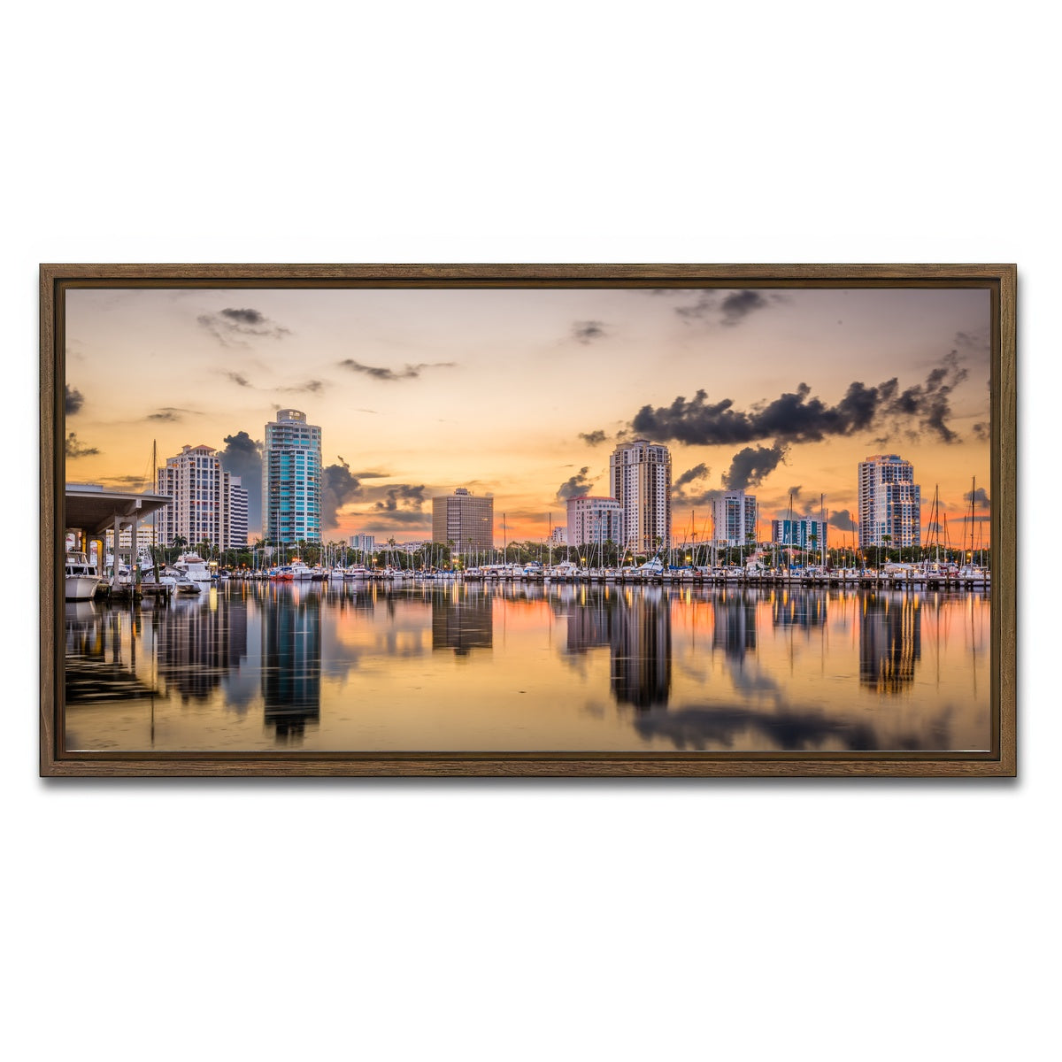 AUTO-MOCKUP WHITE | St. Petersburg | 1 Piece | Walnut Framed Canvas | group=2x1