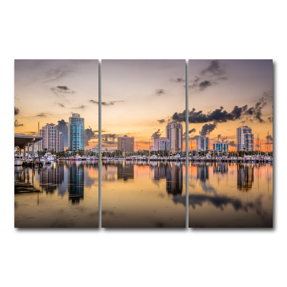 AUTO-MOCKUP WHITE | St. Petersburg | 3 Piece | Gallery Wrap Canvas | group=12x24
