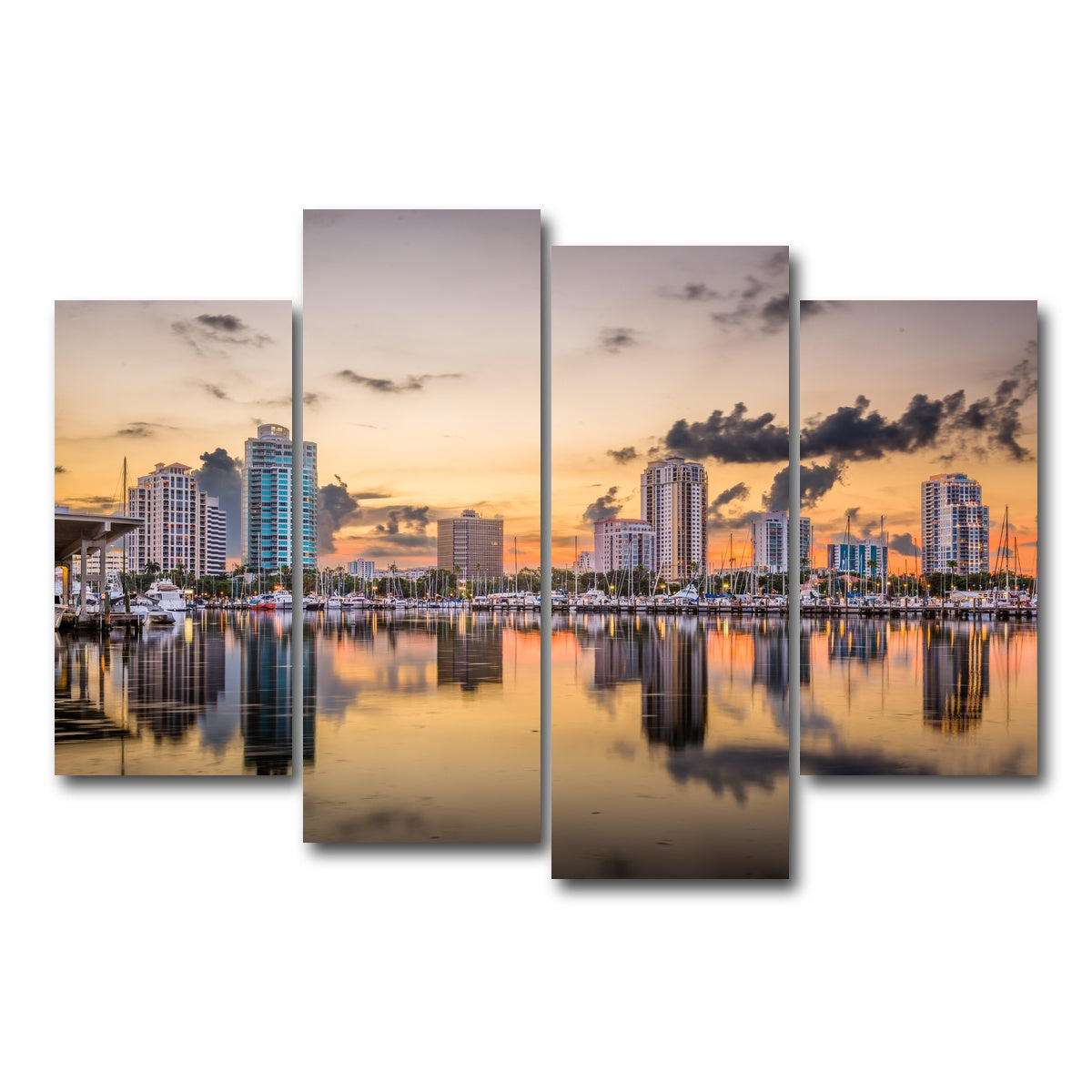 AUTO-MOCKUP WHITE | St. Petersburg | 4 Piece | Gallery Wrap Canvas | group=4_short