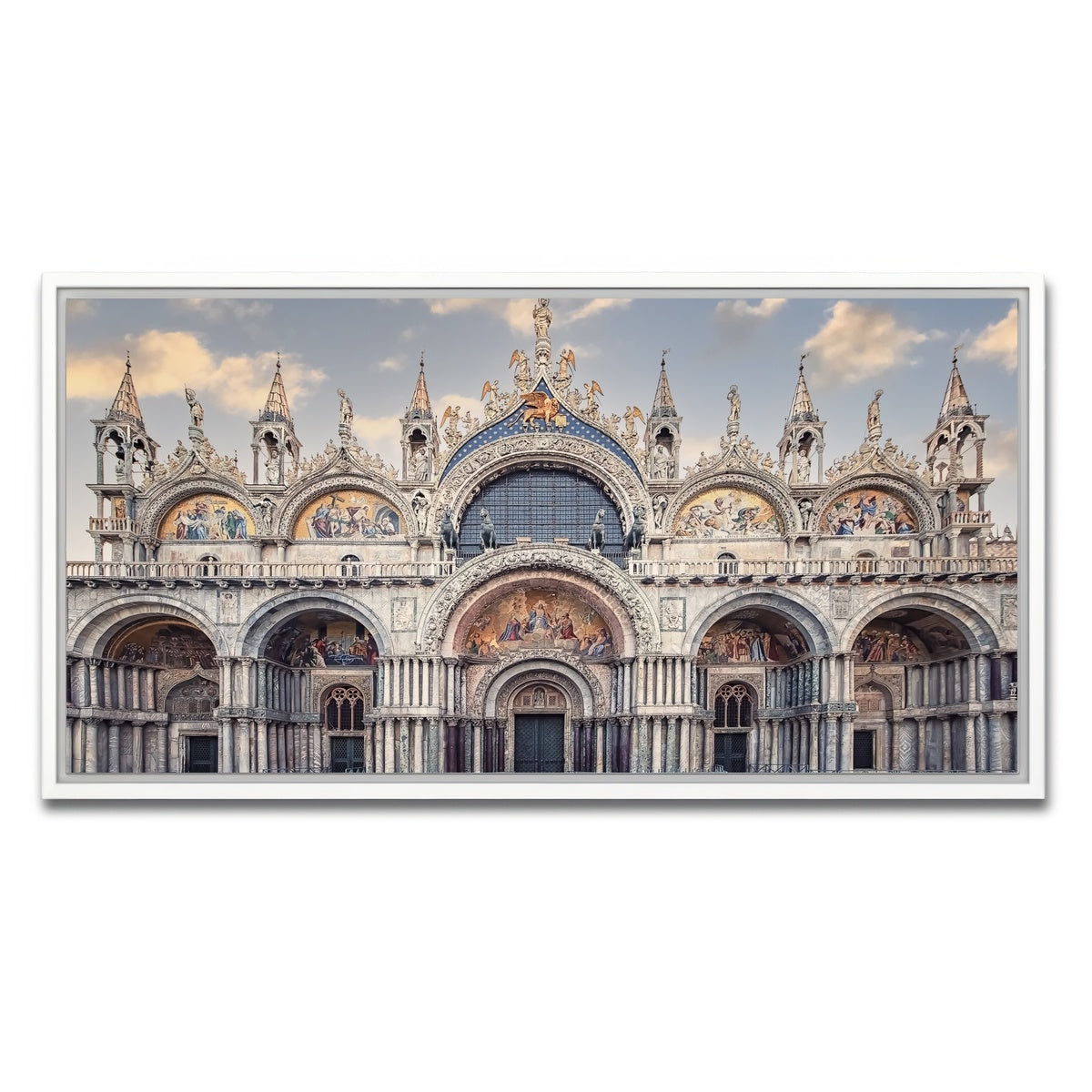 AUTO-MOCKUP WHITE | St Marks Basilica | 1 Piece | White Framed Canvas | group=2x1